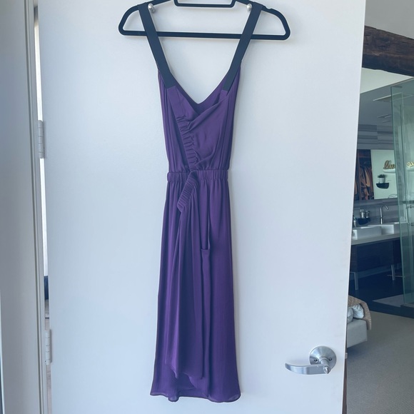 Theyskens Theory Silk Purple Midi Dress 💜 - Picture 4 of 5